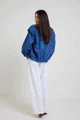 Giacca in denim blu FEDERICA BI