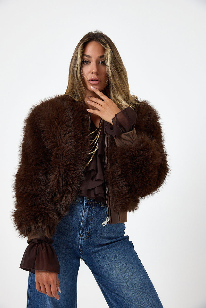 Giacca ECO marrone FEDERICA BI