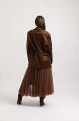 Giacca in suede FEDERICA BI