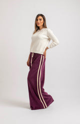 Pantalone in velluto bordeaux FEDERICA BI