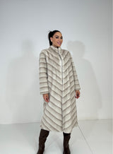 Ecovisone lungo beige FEDERICA BI