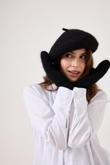 Guanti neri lurex FEDERICA BI