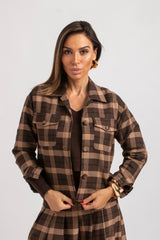 Giacca tartan FEDERICA BI