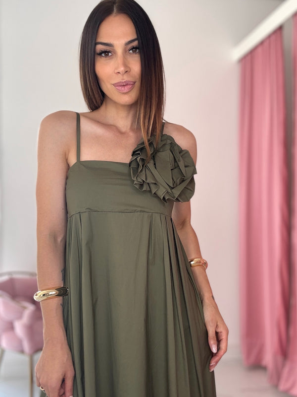 Abito lungo in cotone FEDERICA BI ( vari colori )