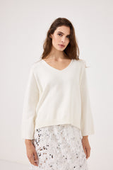 Maglia scollo V FEDERICA BI ( vari colori )