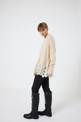 Maglia scollo pizzo FEDERICA BI