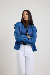 Giacca in denim blu FEDERICA BI
