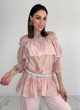 Camicia volant vari colori FEDERICA BI