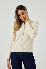 Cardigan zip FEDERICA BI ( vari colori )