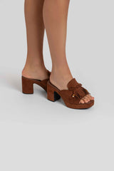 Zoccolo in ecosuede FEDERICA BI