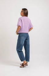 Maglia in mohair colletto gioiello (due colori)