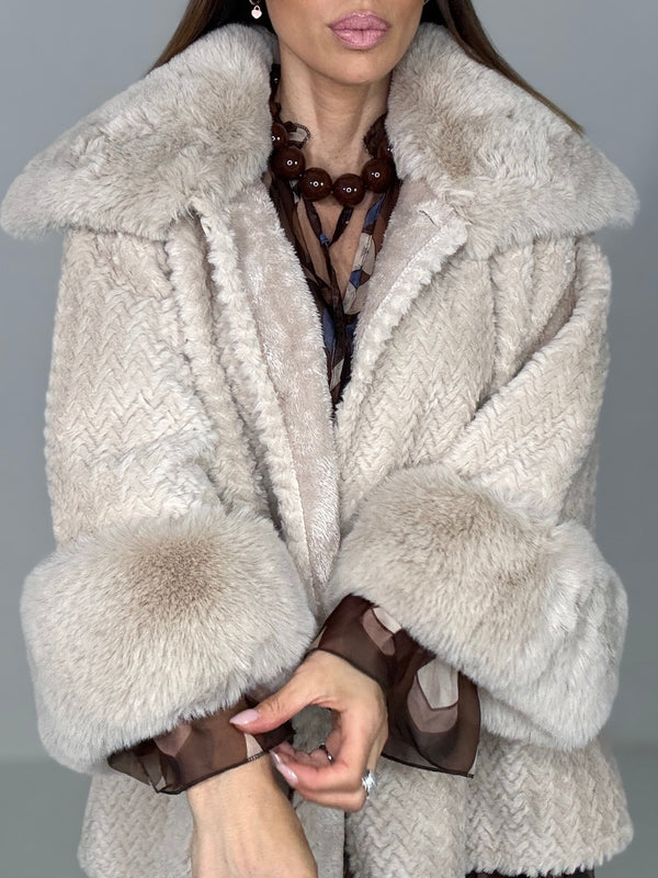 Giacca ecologica beige FEDERICA BI