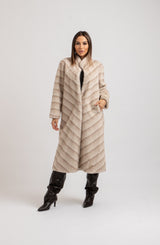 Ecopelliccia beige FEDERICA BI