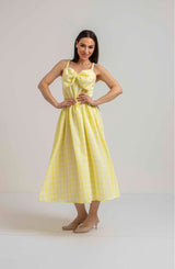 Abito FIOCCO giallo (capsule DREAM) FEDERICA BI