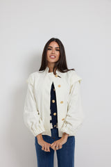 Giacca in denim bianca FEDERICA BI