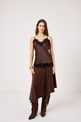 Top in viscosa e pizzo FEDERICA BI