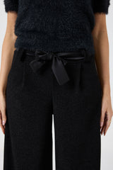 Pantalone nero lurex FEDERICA BI