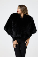 Ecopelliccia nera FEDERICA BI