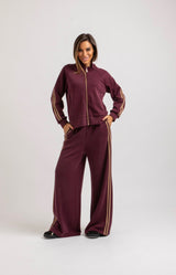 Completo in felpa bordeaux FEDERICA BI