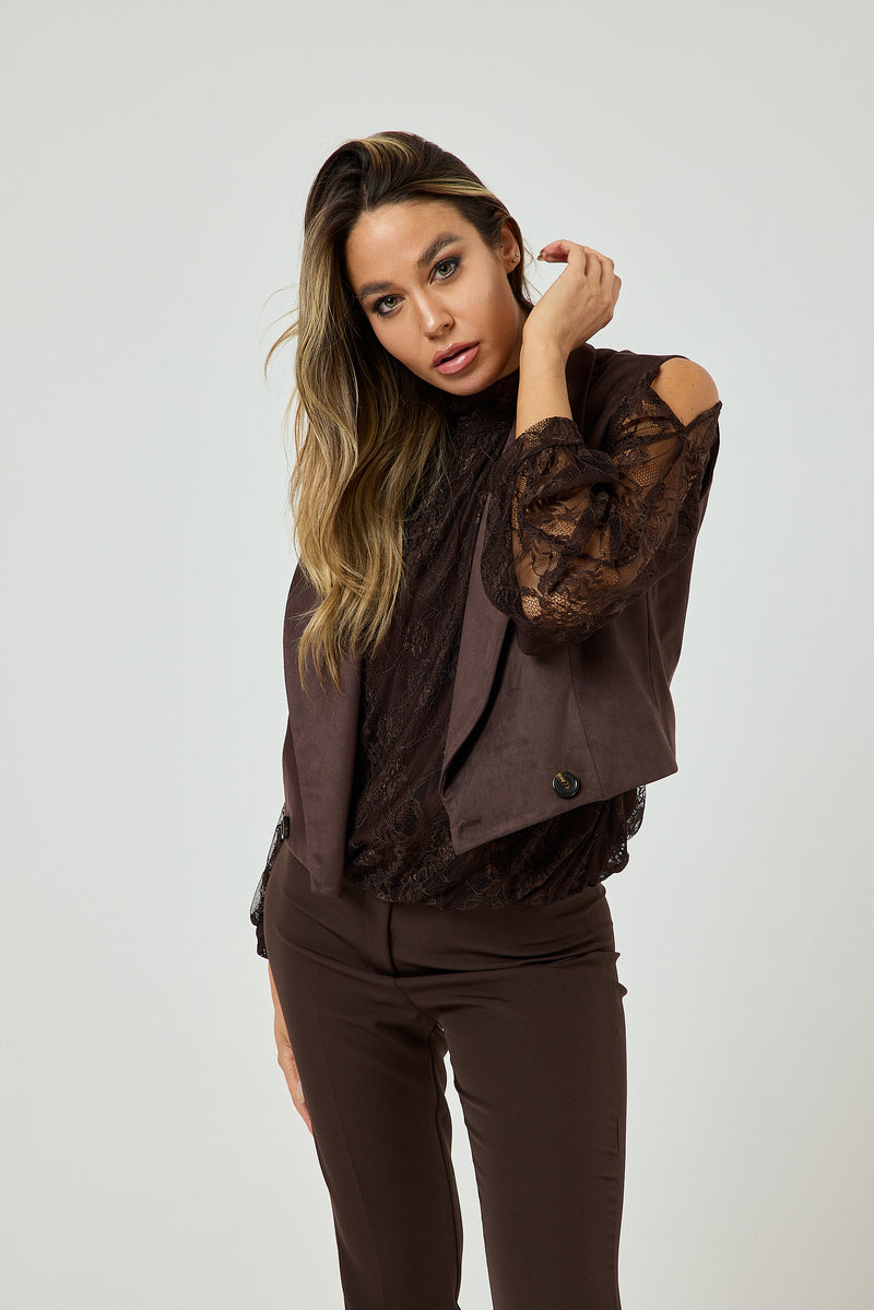 Gilet moro in ecosuede FEDERICA BI