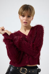 Cardigan in ciniglia FEDERICA BI ( due colori )