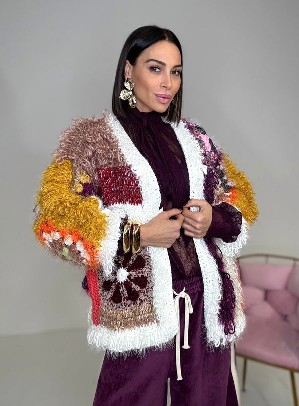 Cardigan crochet HAND MADE FEDERICA BI