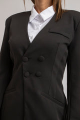 Blazer nero doppiopetto FEDERICA BI