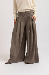 Pantalone tortora palazzo FEDERICA BI