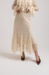 Gonna in pizzo crema FEDERICA BI