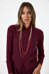 Maglia treccia FEDERICA BI ( vari colori )