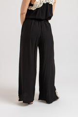 Completo nero top e pantalone FEDERICA BI