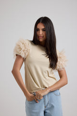 Maglia EMY viscosa e tulle FEDERICA BI (piu’ colori)