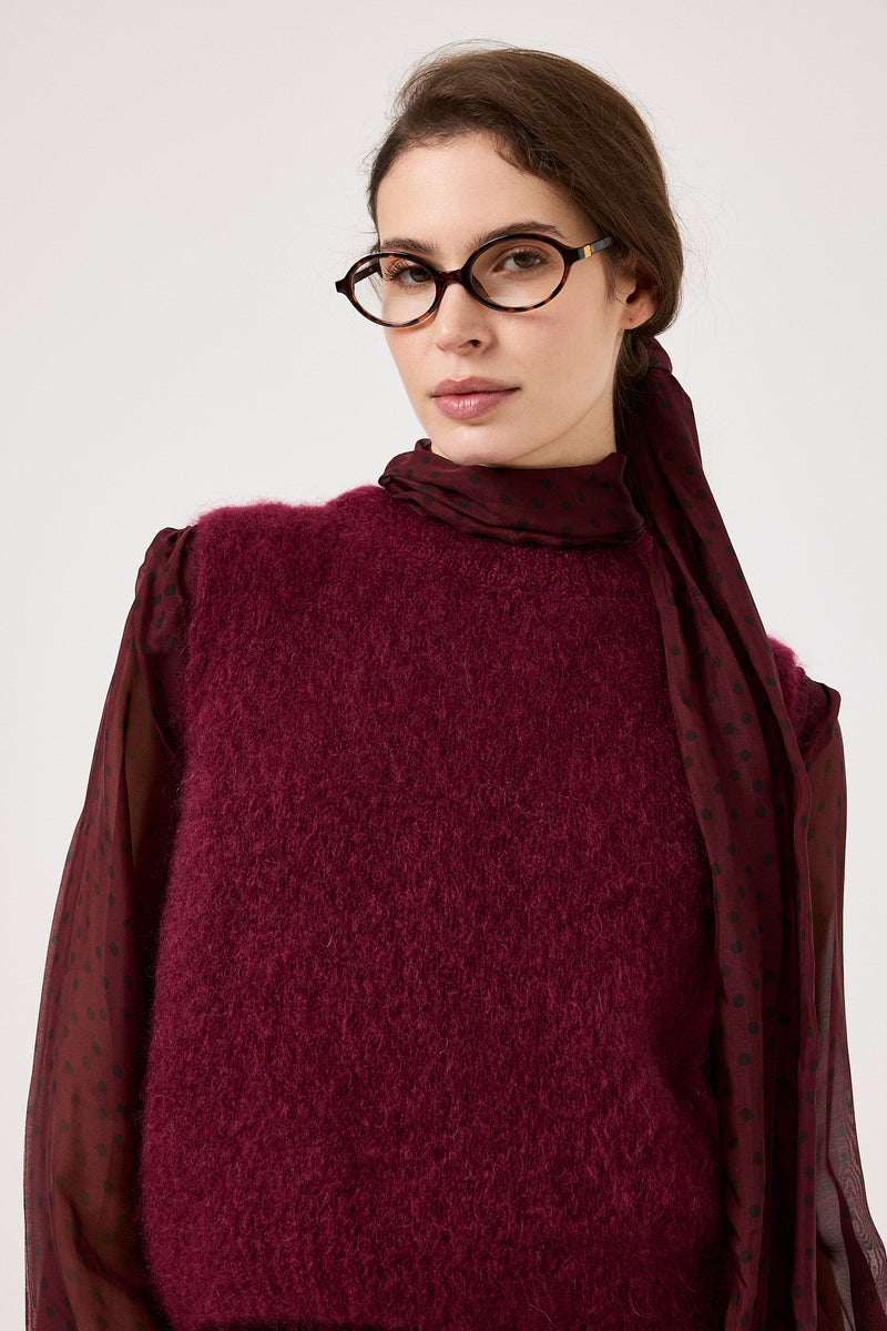 Gilet kid mohair ( vari colori ) FEDERICA BI