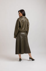 Gonna verde militare FEDERICA BI