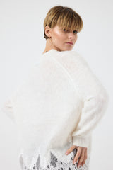 Maglia scollo pizzo FEDERICA BI