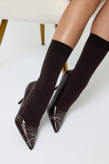 Décolleté moro con borchie FEDERICA BI