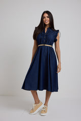 Abito in denim blu FEDERICA BI