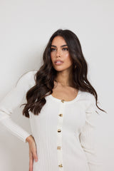 Abito bianco in viscosa FEDERICA BI