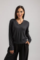 Maglia tricot lana e seta FEDERICA BI