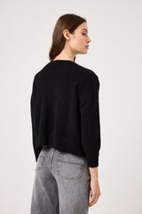 Cardigan nero FEDERICA BI