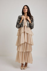 Giacca in denim crop FEDERICA BI