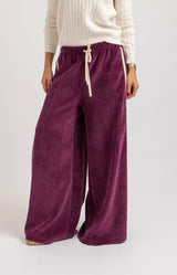 Pantalone in velluto bordeaux FEDERICA BI