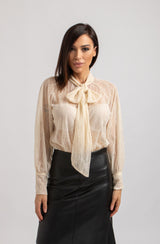 Camicia FEDERICA BI in pizzo crema