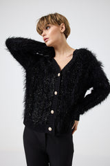 Cardigan in ciniglia lurex FEDERICA BI (due colori)