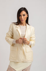 Blazer crema FEDERICA BI