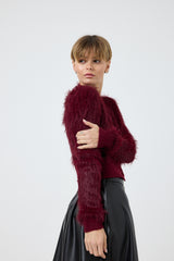 Cardigan in ciniglia FEDERICA BI ( due colori )