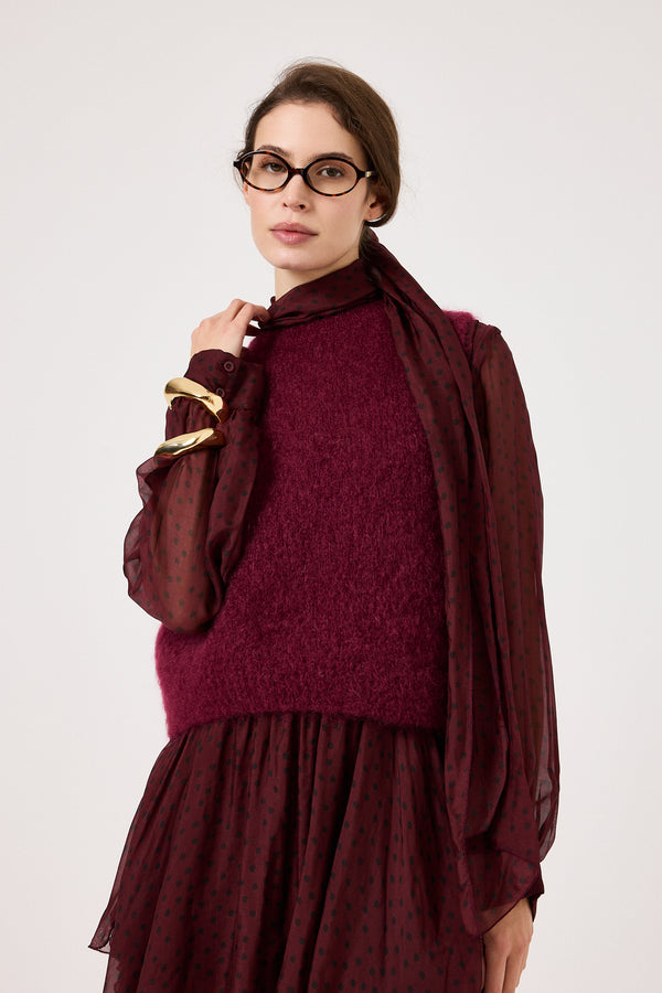 Gilet kid mohair ( vari colori ) FEDERICA BI