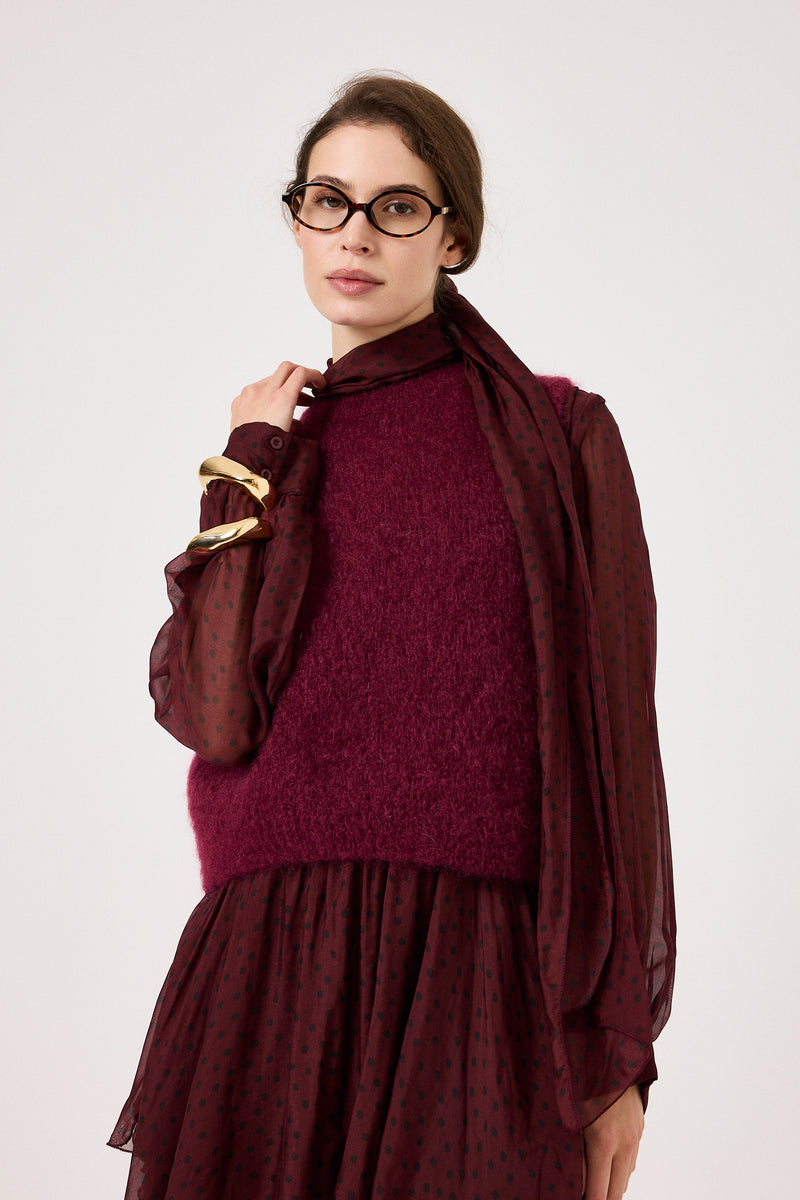 Gilet kid mohair ( vari colori ) FEDERICA BI