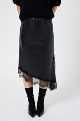 Gonna in similpelle nera FEDERICA BI