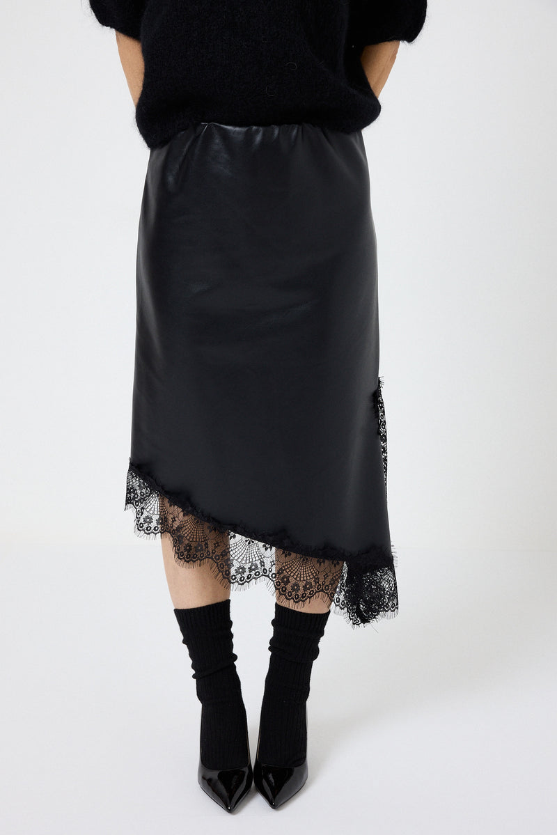 Gonna in similpelle nera FEDERICA BI